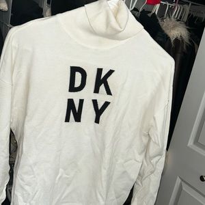 White DKNY turtleneck